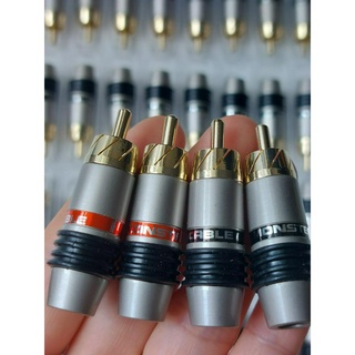 Cặp (02) Đầu rắc AV Monster chất lượng - Jack AV bông sen - đầu giắc hoa sen Monster - rắc âm thanh
