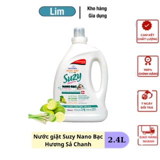 Nước Giặt Xả Suzy Nhật Bản 2,4L Công Nghệ Nano Bạc  Khử Mùi Lưu Hương Dài Lâu_Tạp Hóa Nhà Lim