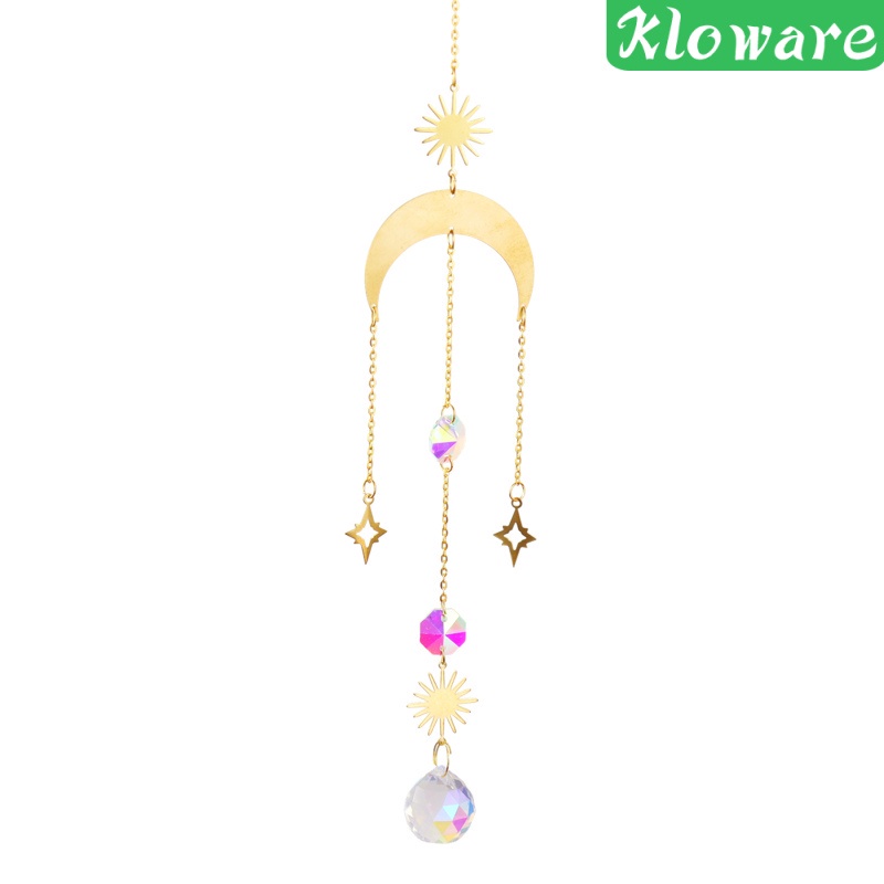 Chuông Gió Pha Lê Hình Học Màu Cầu Vồng Trang Trí Cửa Sổ / Tiệc Cưới