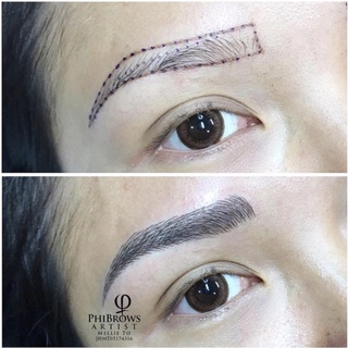 -Bút Định Hình Lông Mày Có 2 Đầu Để Viết