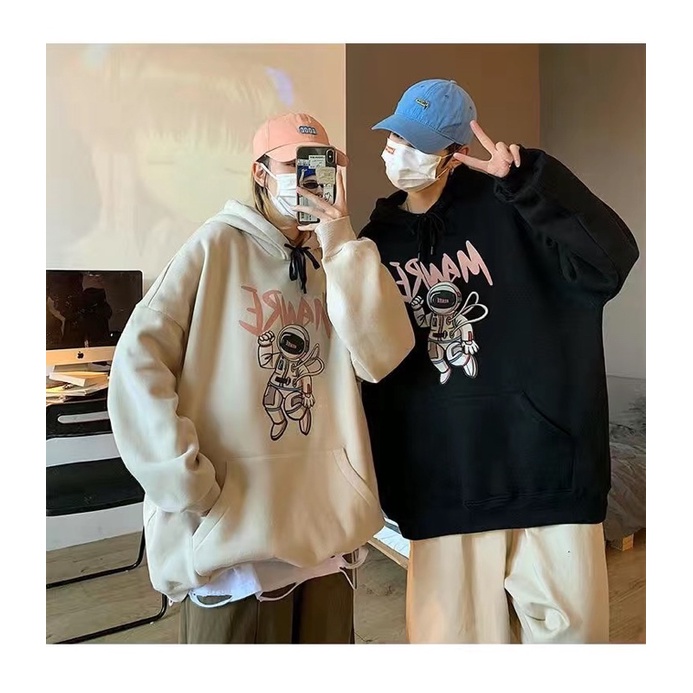 Áo Hoodie nam nữ unisex  , Áo nỉ bông có mũ có túi bụng dày dặn phom rộng  in hình 5D cực chất phong cách ulzzang