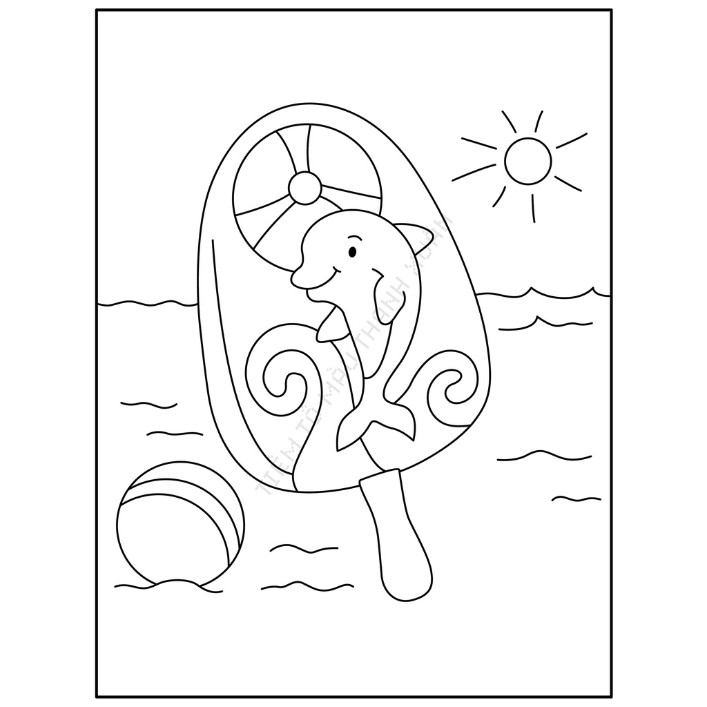 Set 10 Tờ Tranh Tô Màu Hình Ice Cream Động Vật Cute Cho Bé Size A5 Màu Sáp, Màu Chì - Tiệm Tô Màu Thanh Xuân