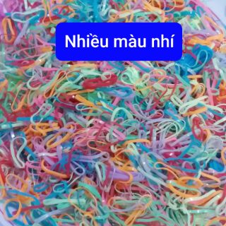  (25gam) 1 túi thun cột tóc đại (màu/trong/đen)