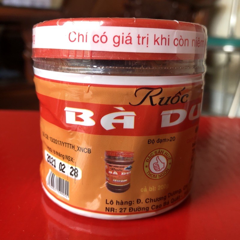 Mắm ruốc Bà Duệ nhỏ 200g 💕 Đặc sản Huế 💕