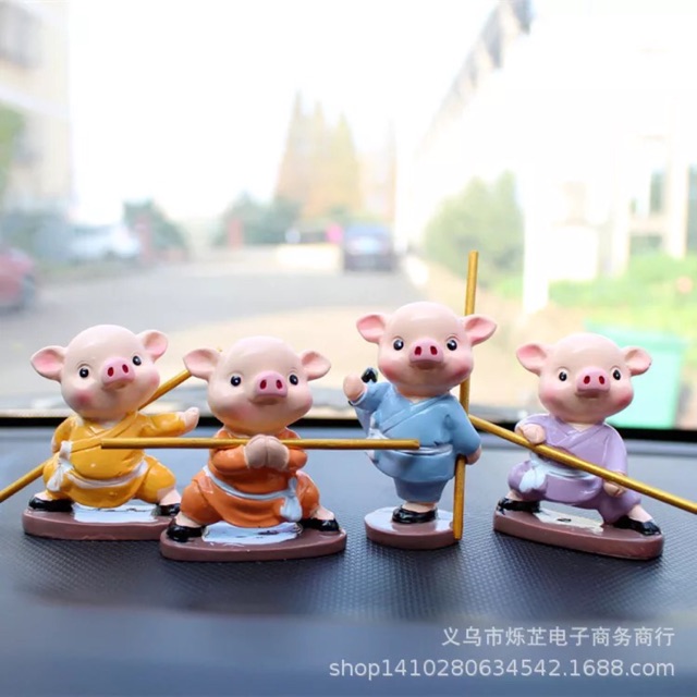 BỘ 4 chú lợn tập võ - Mua hàng an tâm