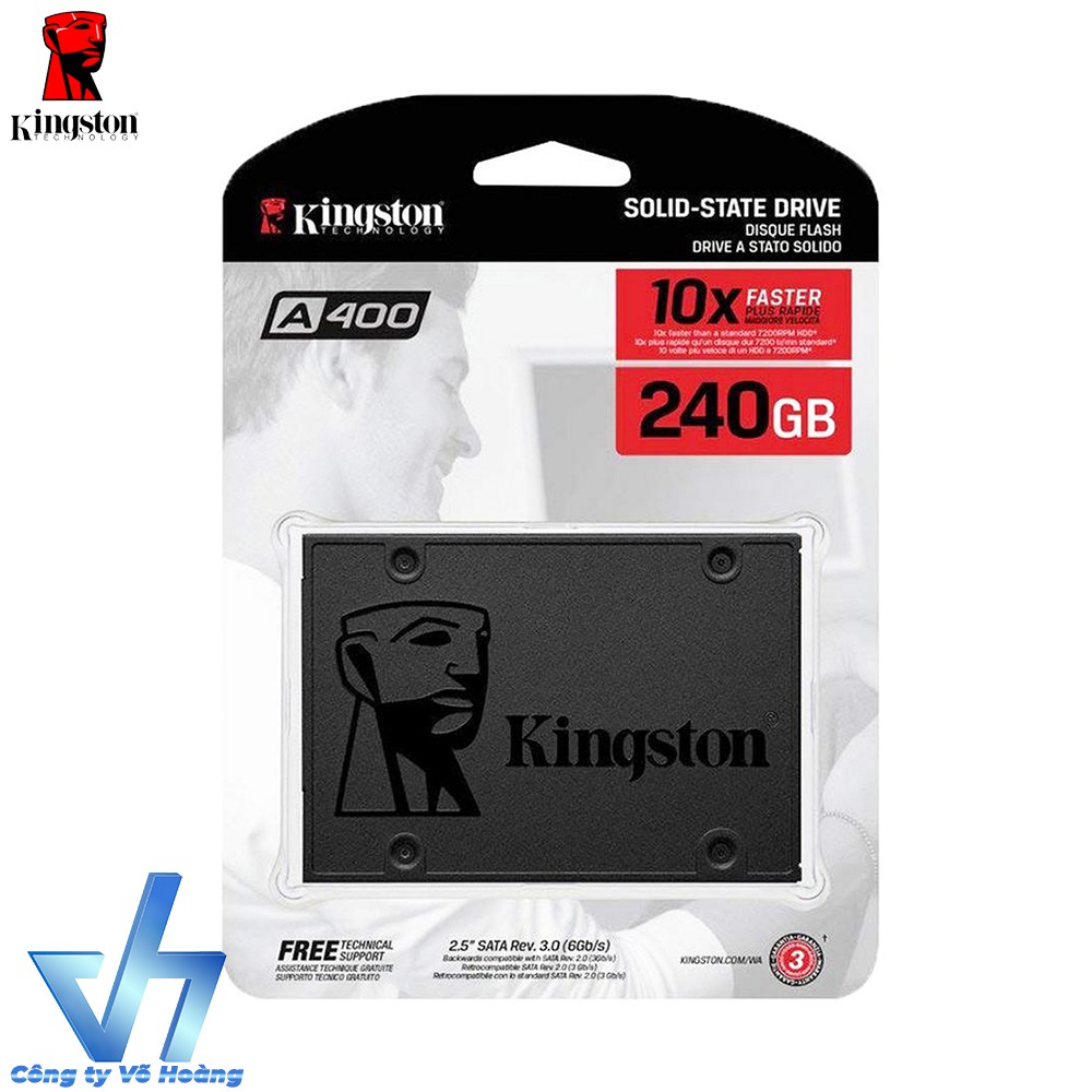 Ổ cứng SSD 240GB Kingston A400 - Chính hãng, tốc độ cao, bảo hành 3 năm
