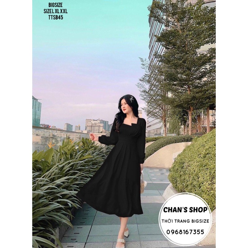 Bigsize 60- 90kg ĐẦM XOÈ XẾP LY EO | BigBuy360 - bigbuy360.vn