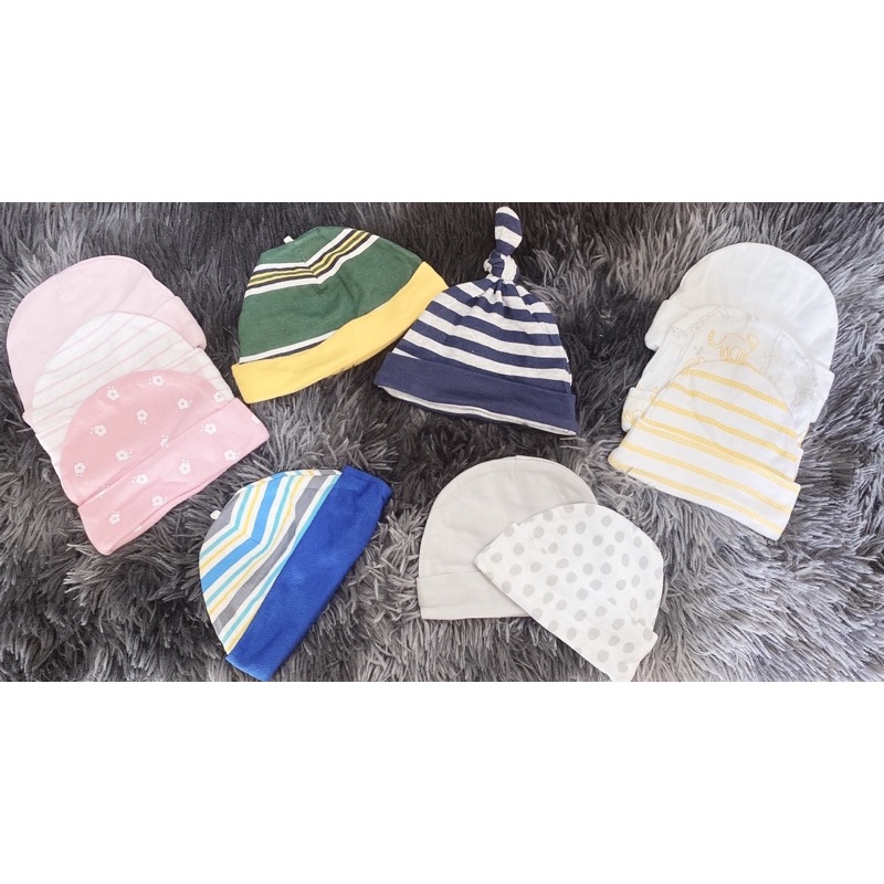 Set 3 mũ sơ sinh dư xịn cho bé