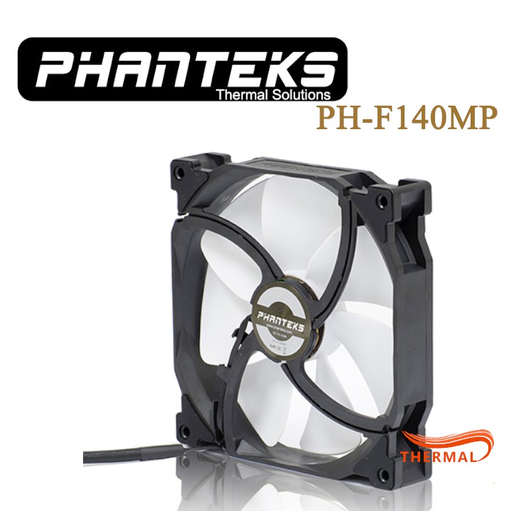 Quạt fan case 14cm Phanteks PH-F140MP White - Quạt sức gió tốt, khung quạt cứng cáp, tuổi thọ sản phẩm cao
