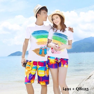 Áo đôi - quần đôi cặp đi biển giá tôt i491 - lovicouple - có feedback