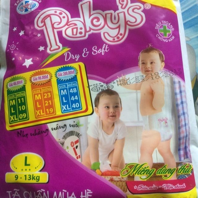 ✅Combo 80 miếng bỉm quần pabys size L+KM