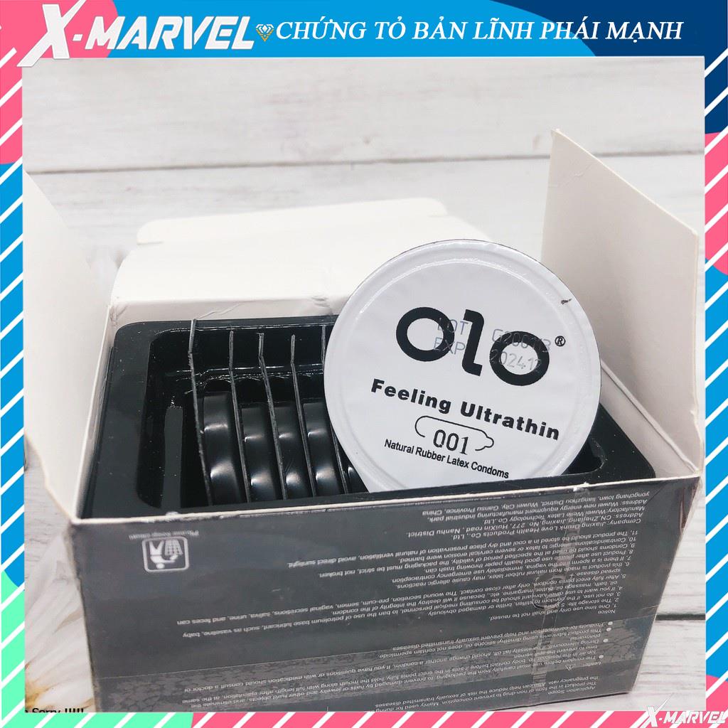 Bao cao su OLO MỎNG NHẤT THẾ GIỚI - 0,01mm, CHỐNG XUẤT TINH SỚM - Hộp 10 cái /điều hòa niềm vui