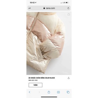 Áo phao ZARA xuất dư