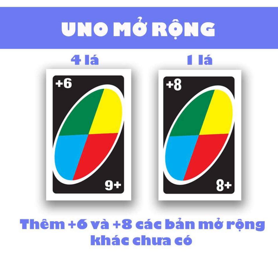 [G08] [CHẤT GIẤY DÀY] Bộ UNO đầy đủ 157 lá CƠ BẢN + MỞ RỘNG S020