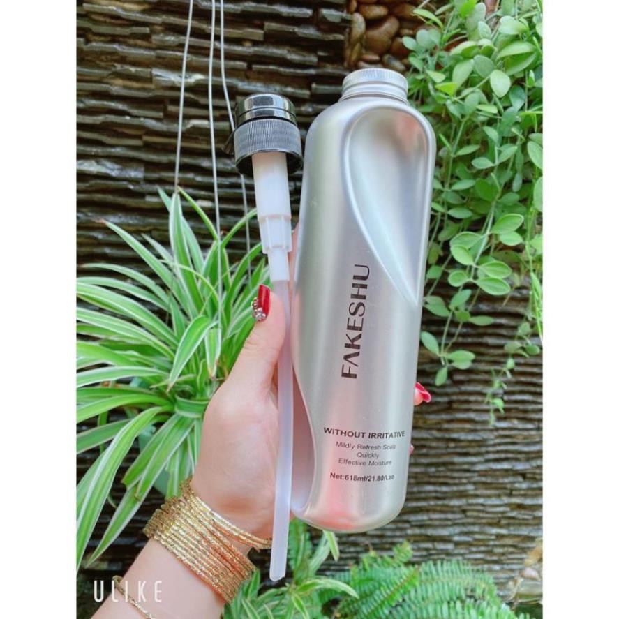 Hấp Lụa Fakeshu Siêu Mềm Mượt Tóc Dung tích 618ML