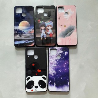 Realme C12 / C15 Ốp kính cường lực vuền dẻo in hình cực đẹp