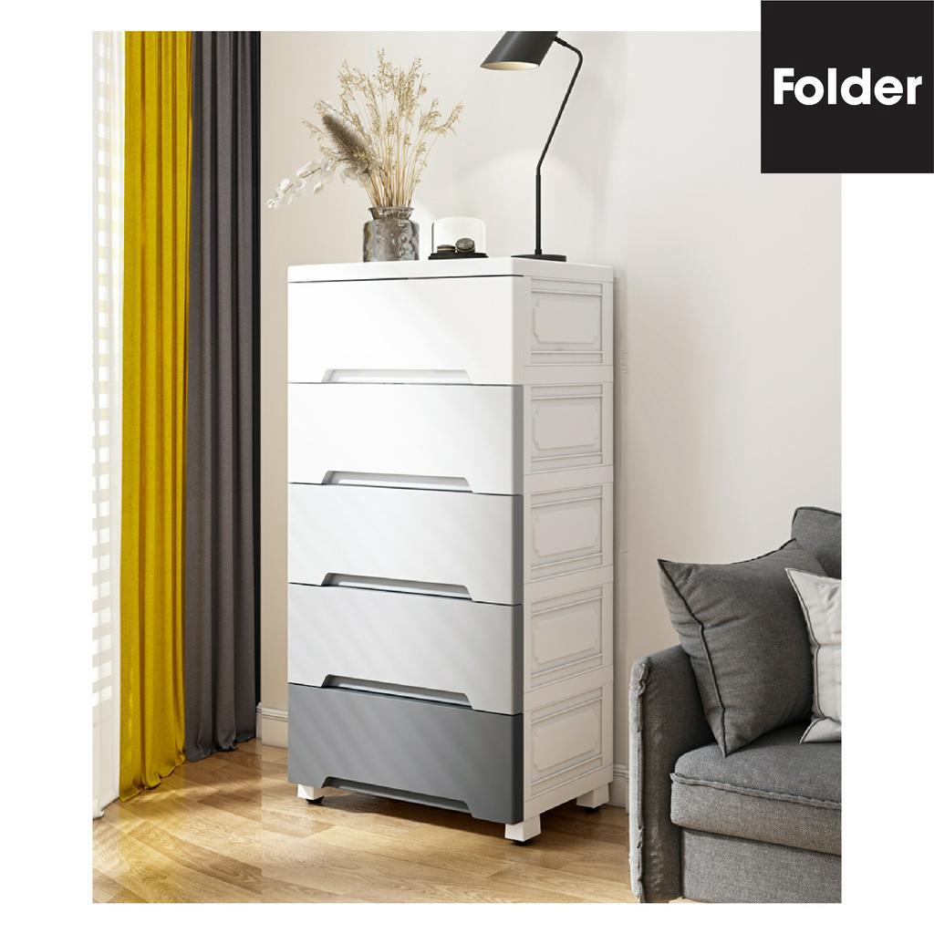 Tủ nhựa đựng đồ đa năng, quần áo, ngăn bếp phòng ngủ, văn phòng màu xám sáng sang trọng đơn giản