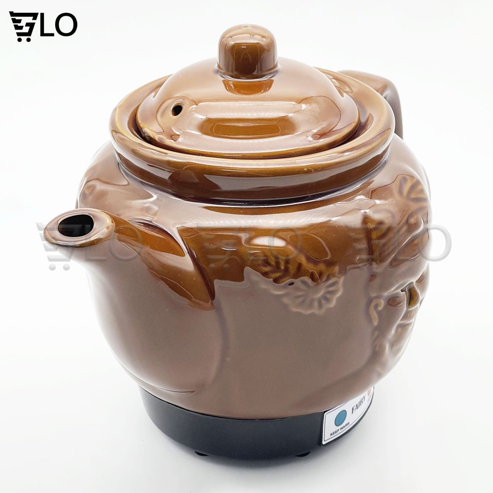 [Hỏa Tốc HCM] Ấm Siêu Sắc Thuốc Bắc 2.8L Kèm Vòng Sứ Cao Cấp