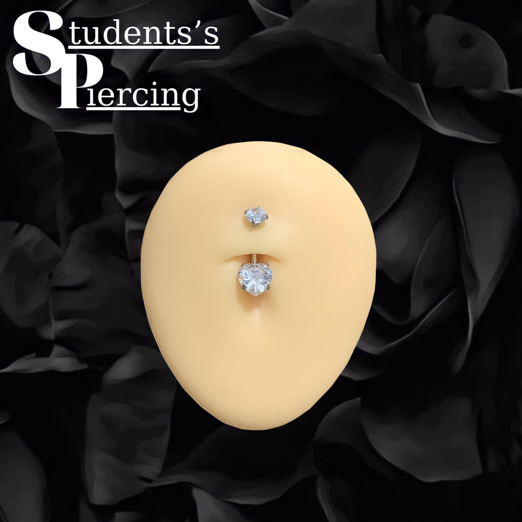 [NOW SHIP] KHUYÊN RỐN ĐÁ TRẤU CHỐT ĐÁ PHA LÊ VUÔNG TRÁI TIM