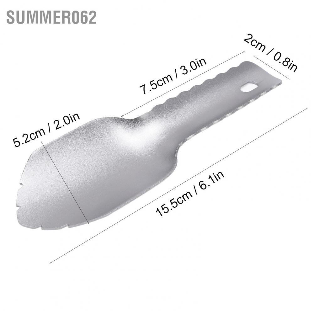 Summer062 Outdoor Portable Shovel Multipurposes Ultra Light Aluminum for Camping Mountaineering