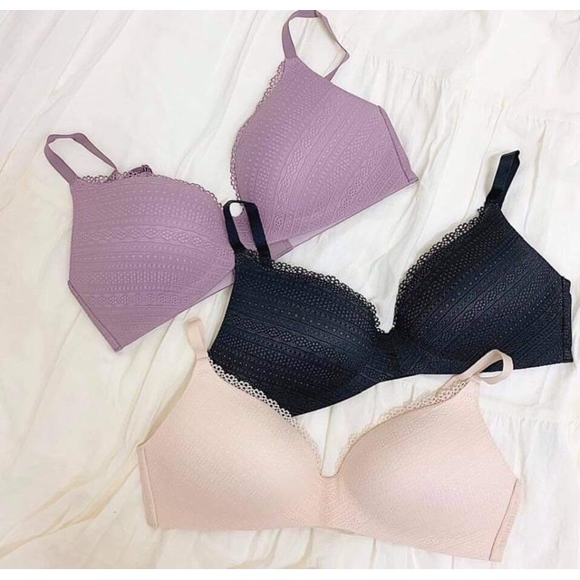 UNIQLO - Áo ngực ko gọng Wireless Bra 2021 ( ren , cotton )