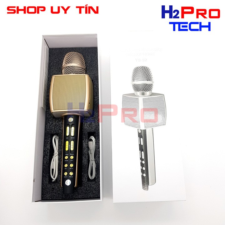 [Mã ELHACE giảm 4% đơn 300K] MIC KARAOKE BLUETOOTH CAO CẤP SU-YOSD YS-92 KÈM LOA, MIC HÚT, GIỌNG ÂM THANH TRONG ẤM