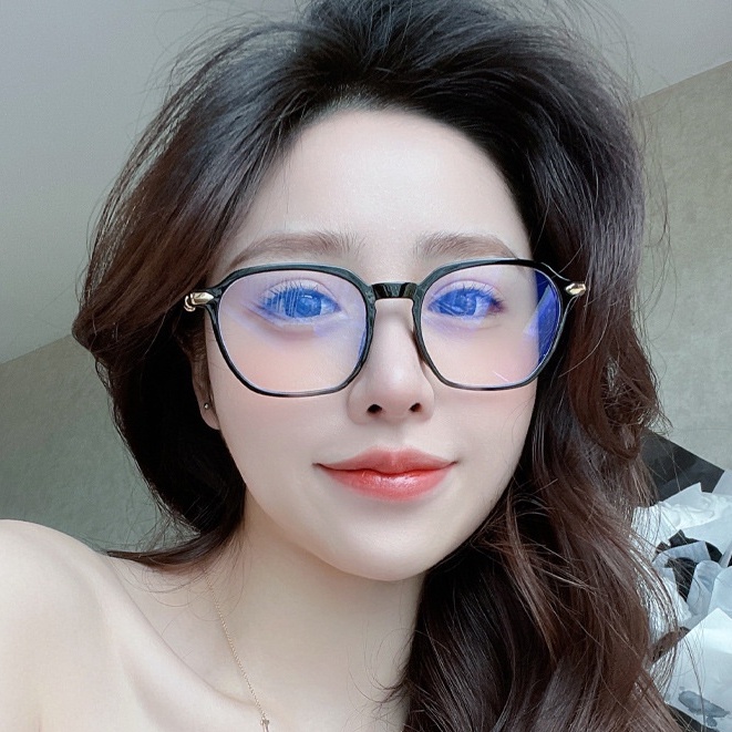 Mắt Kính Gọng Vuông Lớn Chống Ánh Sáng Xanh Dương Phẳng Bảo Vệ Mắt Kính Máy Tính Điện Thoại Di Động Cho Nam Và Nữ Mới