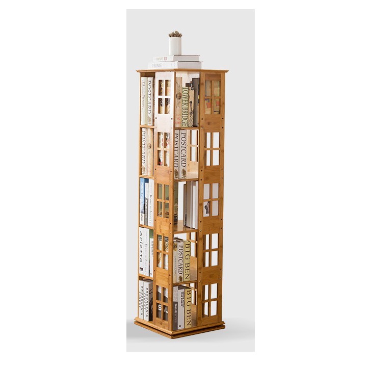 Tủ sách bằng tre cao cấp- kệ sách bằng tre nhiều tầng