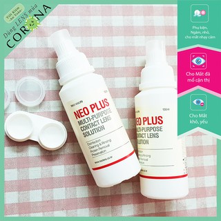 [FREE KHAY] Nước ngâm Lens cho mắt khô, yếu, mắt đã mổ cận thị- Neo Plus 130ml