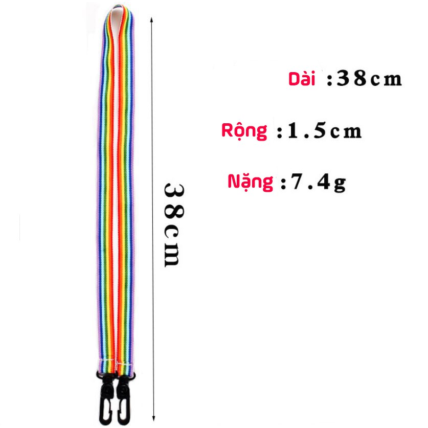 Dây đeo khẩu trang Hàn Quốc nhiều màu sọc cá tính