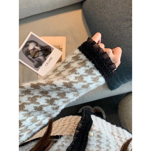 Áo dạ len viền voan siêu xinh free size dưới 65kg #aoda#aokhoac | BigBuy360 - bigbuy360.vn