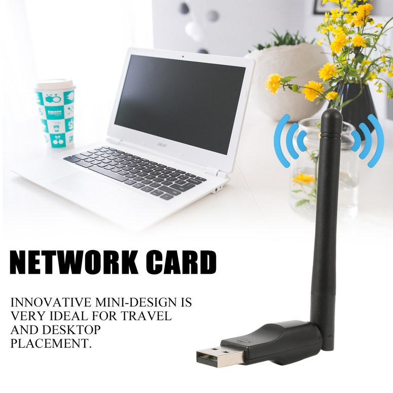 Bộ Chuyển Đổi Mạng LAN Nhỏ Gọn Với Cổng USB Không Dây WiFi 150M Cho Máy Tính Xách Tay PC | BigBuy360 - bigbuy360.vn