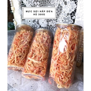 Khô mực sợi hấp dừa