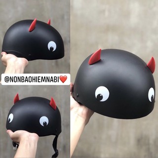 Mũ bảo hiểm sừng evil cute - Hàng chuẩn cao cấp