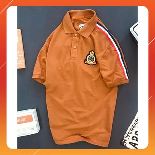 Áo Thun Nam 🎯FREESHIP – HÀNG CHẤT🎯 Cổ Bẻ Vai Phối Sọc Thêu Logo, Chất Liệu Thun Cá Sấu Cao Cấp