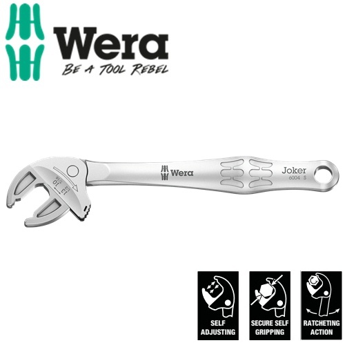 Cờ lê tự điều chỉnh size 10 - 13 (hệ mét) hay 7/16" - 1/2" (hệ inch) Wera 05020100001 6004 Joker S self-setting spanner