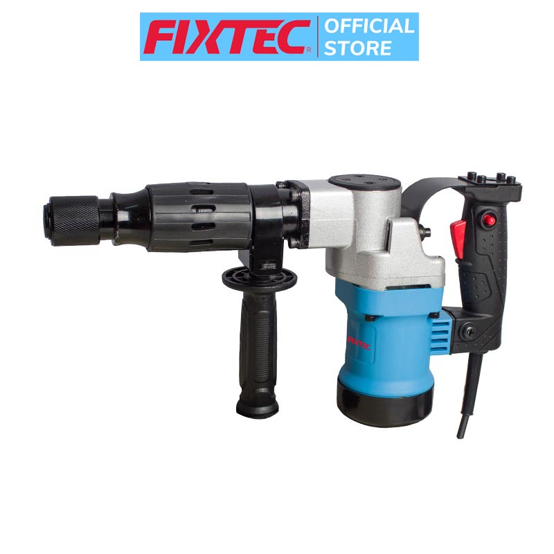 Máy đục bê tông FIXTEC FDH110130 Tặng kèm 02 mũi đục, phá dỡ bê tông dê dàng- Hàng chính hãng