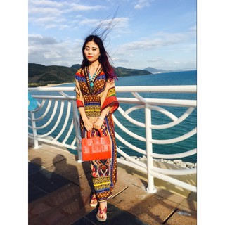 Đầm Thổ Cẩm Phong Cách Boho