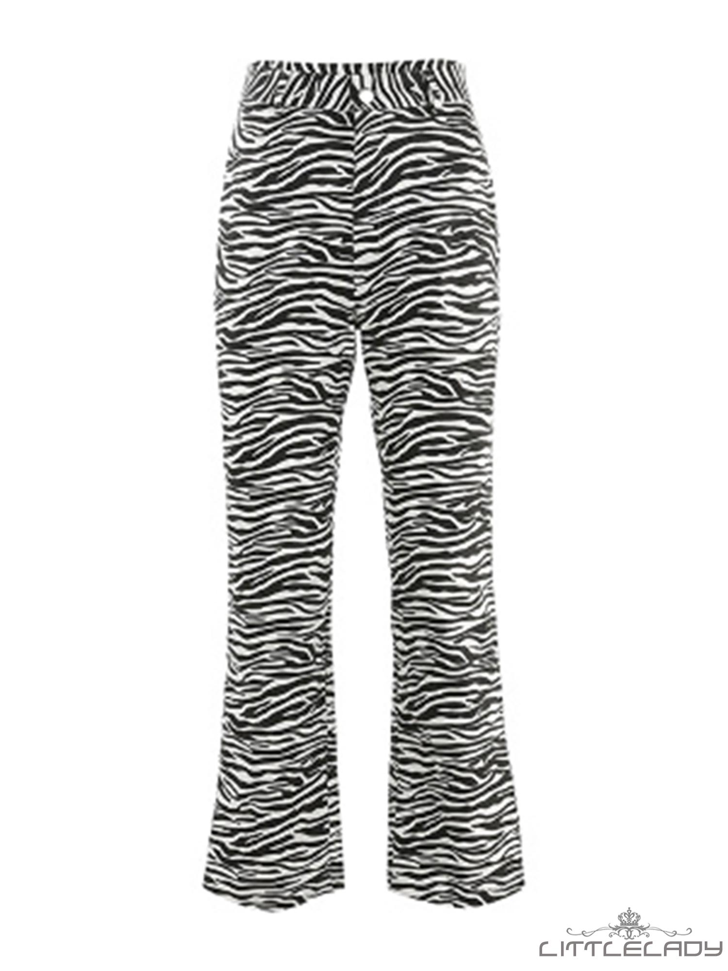 Quần Dài Nữ Lưng Cao In Họa Tiết Ngựa Vằn Thời Trang | BigBuy360 - bigbuy360.vn