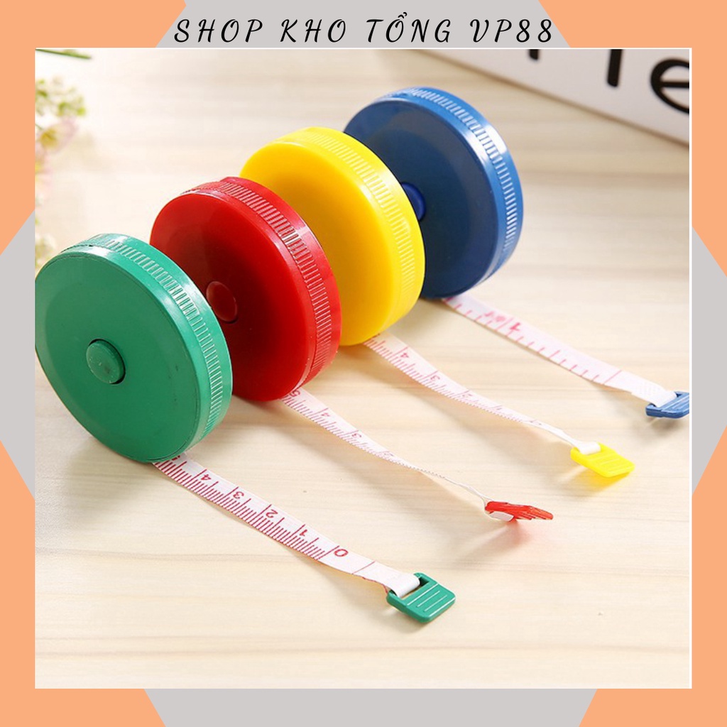 Thước Dây Cuộn Tròn 1,5m Có Thể Thu Gọn Tiện Lợi 2256 Shop Kho Tổng Vp88
