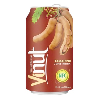 Nước ép trái cây vinut vị me lon 330ml