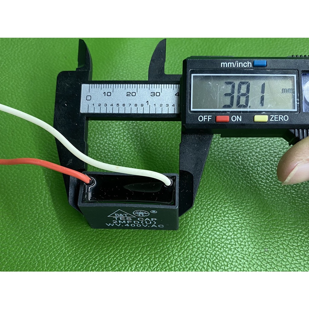 Capa Tụ quạt 2uf 400V.AC B&T TÍN LIÊN Kapa ngậm tụ đề - linh kiện điện tử QUỲNH DIỄN