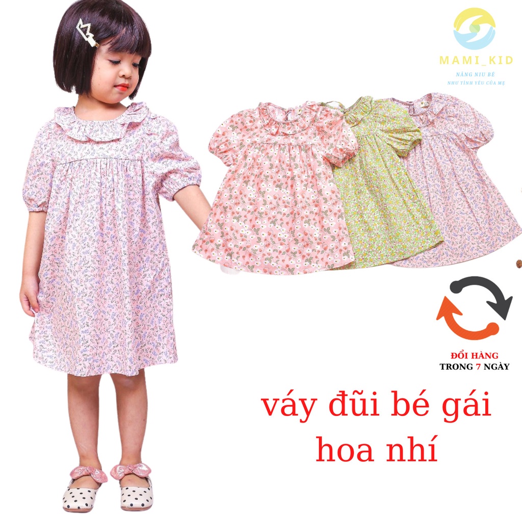 váy xinh cho bé gái siêu mát 1-7 tuổi, (ẢNH THẬT ), mamikid