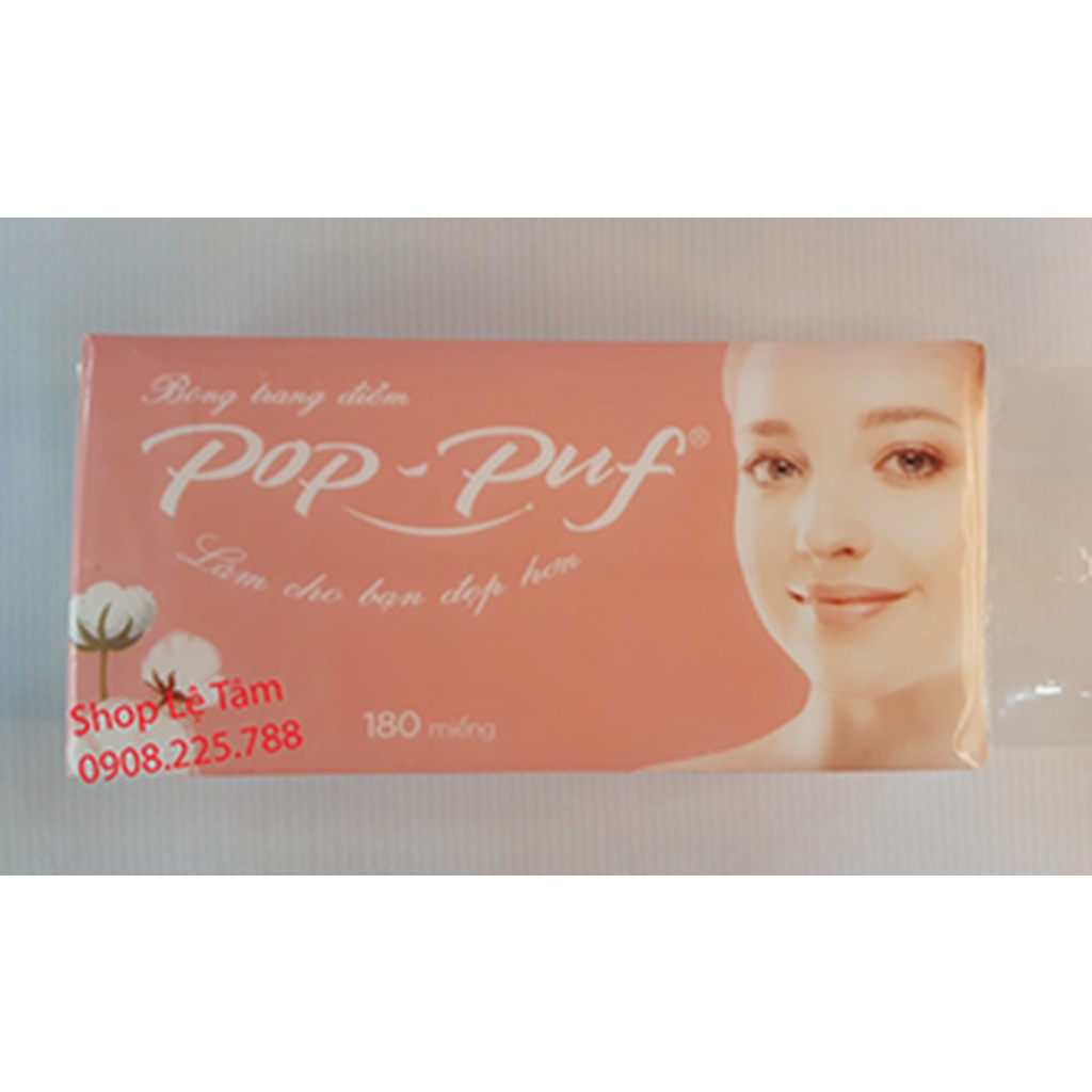 Bông trang điểm Pop-Puf 180 miếng/Hộp