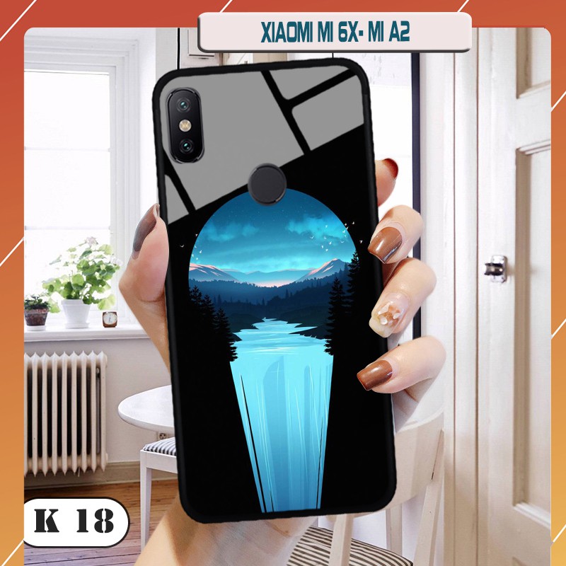 Ốp lưng kính 3D cao cấp Xiaomi Mi 6x/ Mi A2