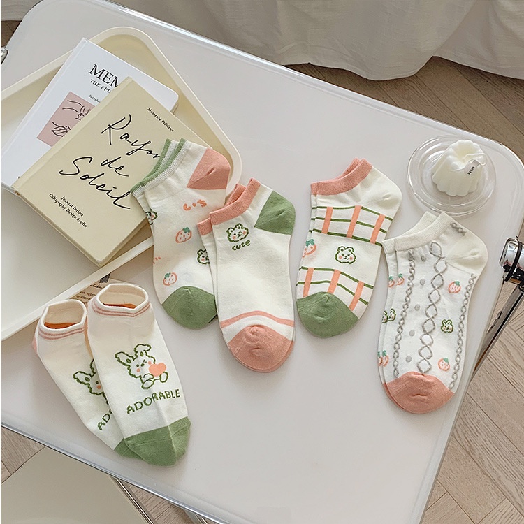 Vớ Thuyền Mỏng Cổ Thấp Phong Cách Nhật Bản Dễ Thương Thời Trang Mùa Hè Cho Nữ