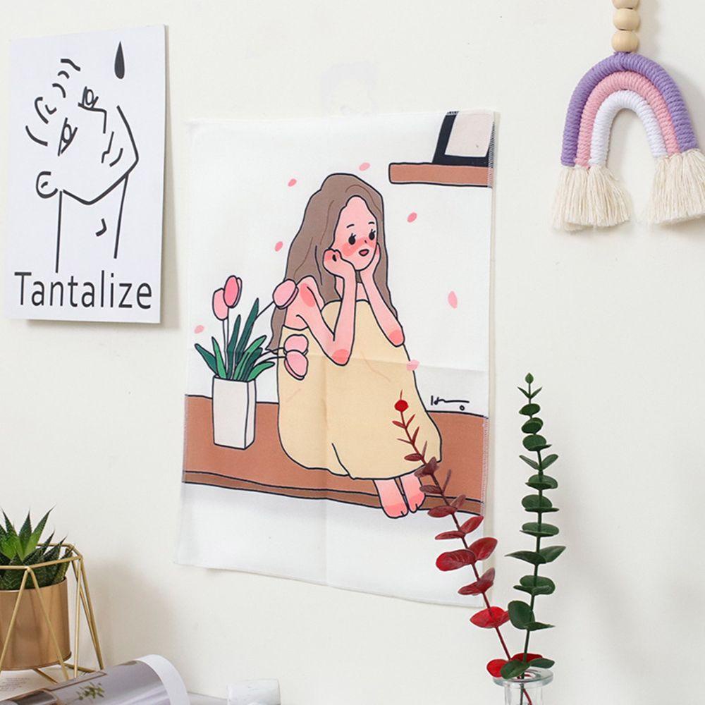KUNHEV Thảm Treo Tường Mini In Họa Tiết Hoạt Hình Trang Trí Nội Thất