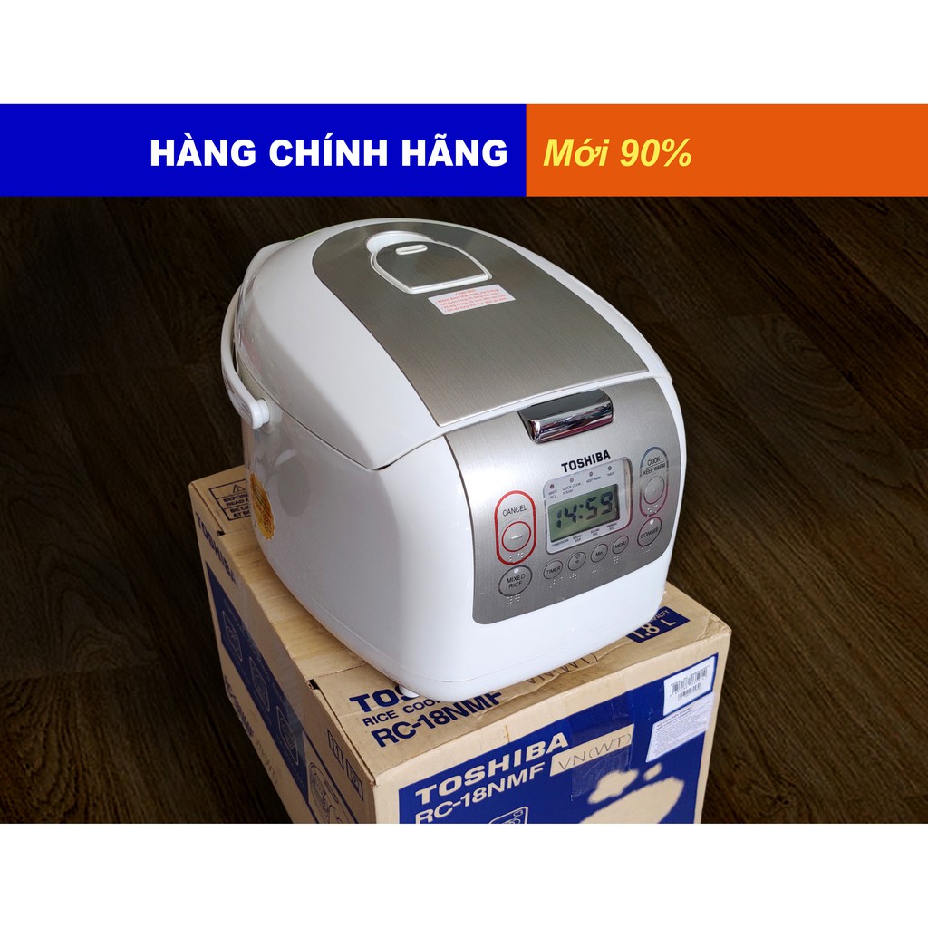 Nồi Cơm Điện Tử 1,8L TOSHIBA RC-18NMF (Mới 90% chưa sử dụng)