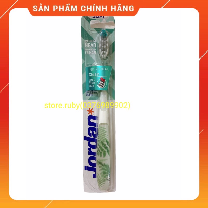 BÀN CHẢI ĐÁNH RĂNG JORDAN  INDIVIDUAL CLEAN NHIỀU MÀU