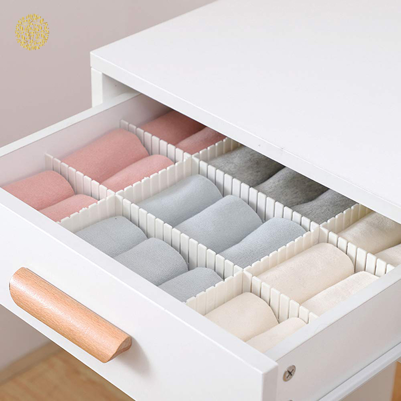 Tấm chia ngăn đựng đồ trong hộc tủ bằng nhựa tiện dụng